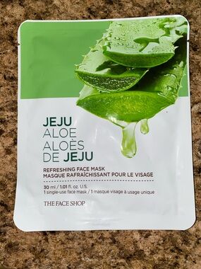 The Face Shop Jeju Aloe Refreshing Face Mask – Green